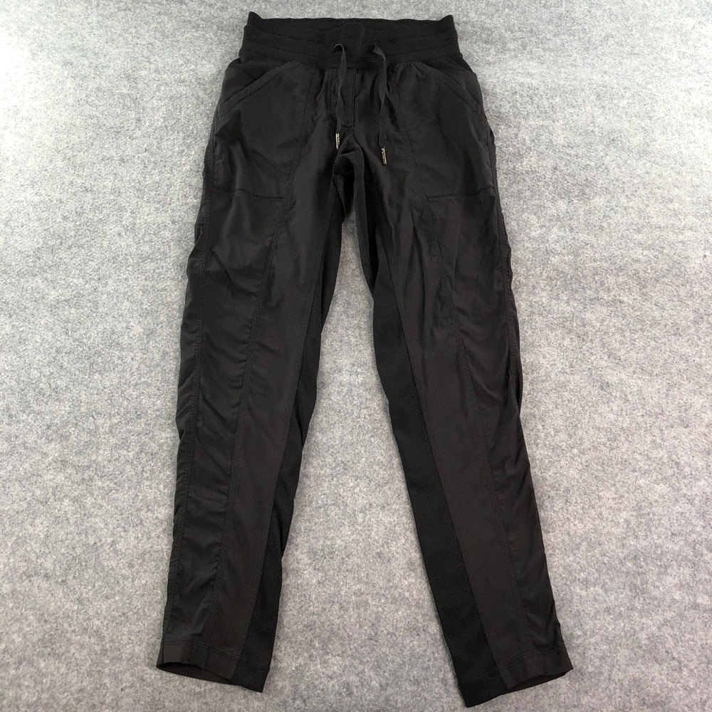 Lululemon Womens Street To Studio Pant II 2 Black Swift Fabric Mid Rise Athletic